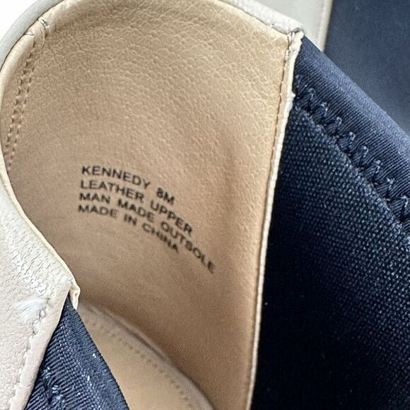 NIC+ZOE Kennedy Mule Women 8 M Tan Black Leather Peep Toe Block Heel Neutral NEW - Picture 9 of 12